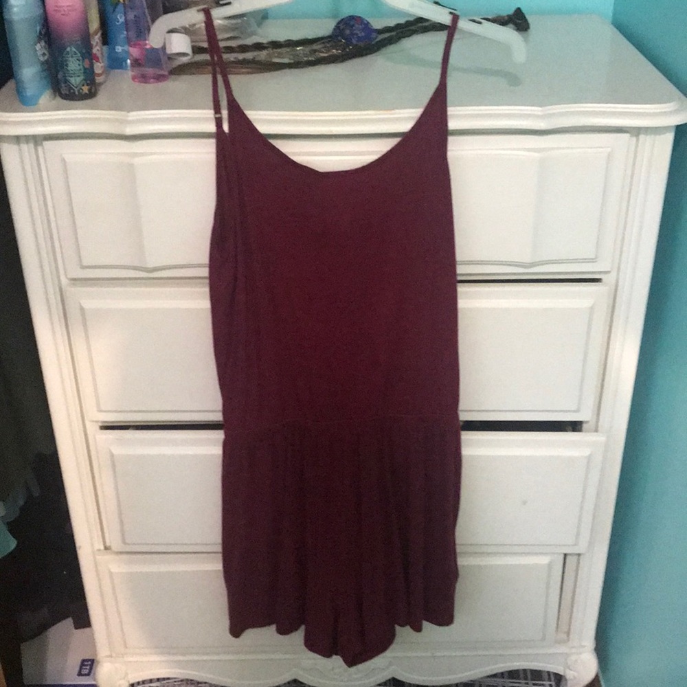 Maroon Romper